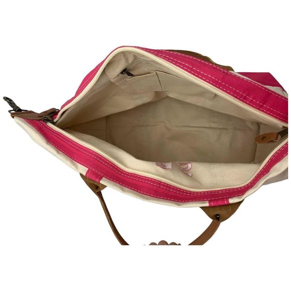 CB Station Canvas Pre-Personalized Weekender with Pouch Hot Pink - Picture 4 of 4